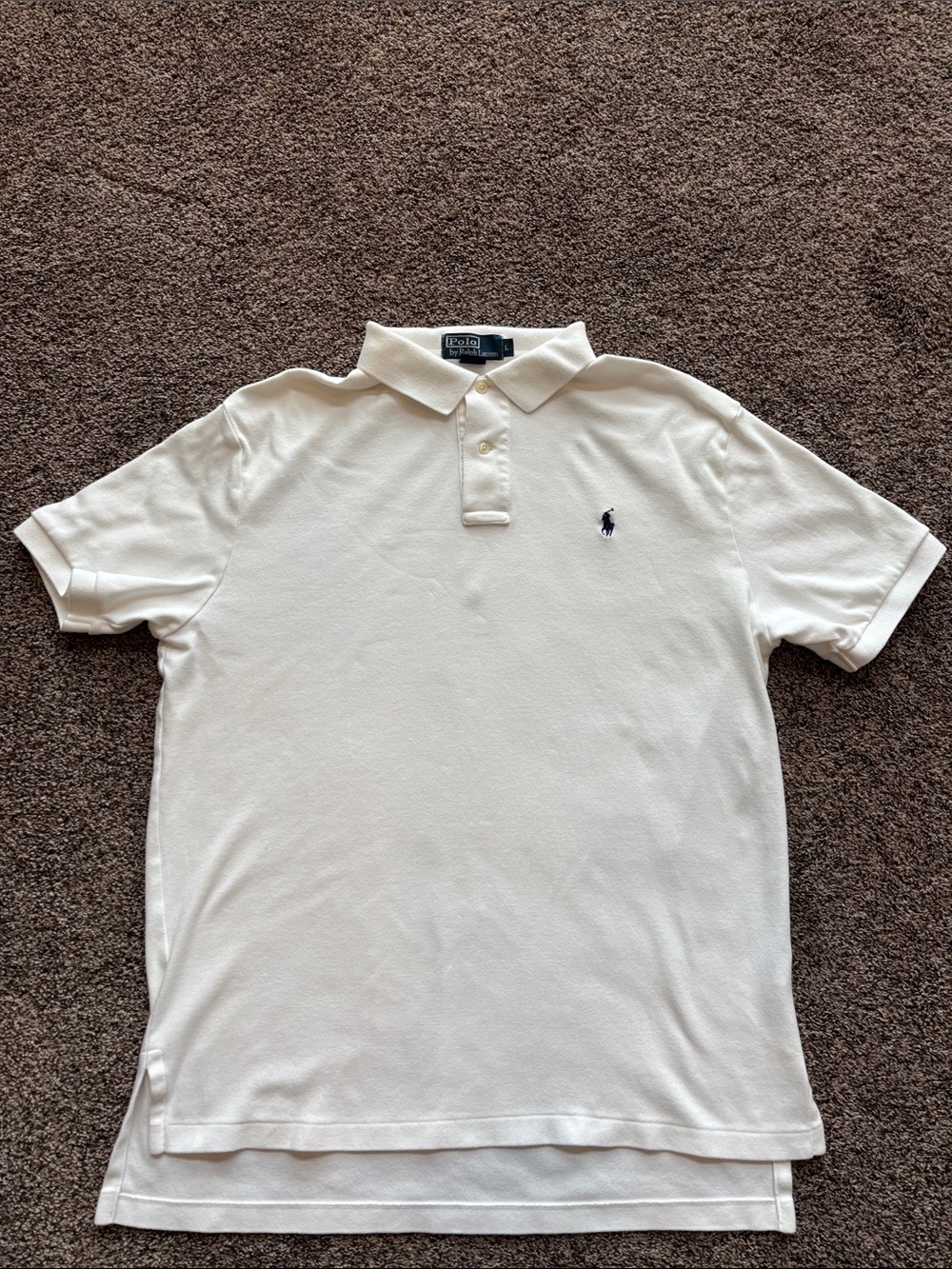 Polo by Ralph Lauren White Short-Sleeve Polo with Embroidered Pony